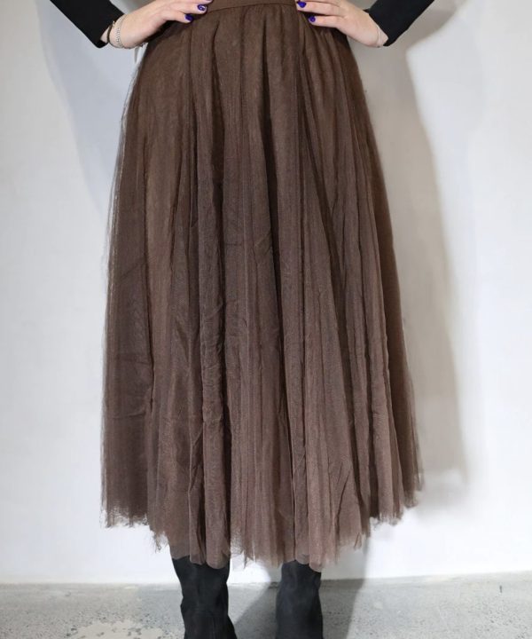 Cocoa Tulle Skirt